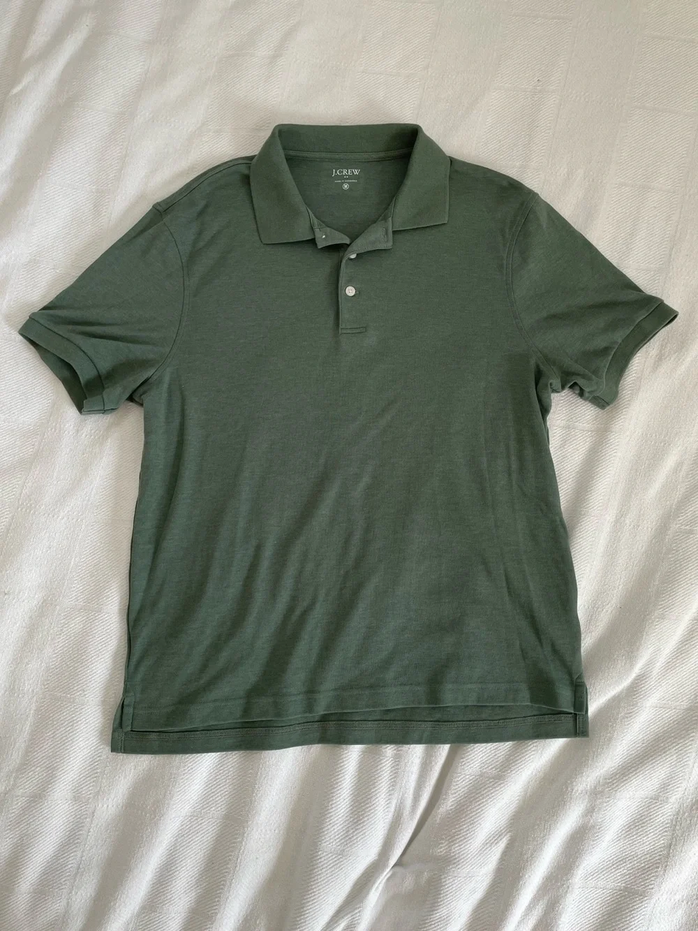 J. Crew Men's Dark Green Polo Shirt